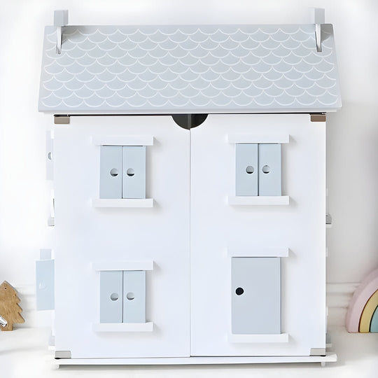 Premium houten poppenhuis met volledige accessoires