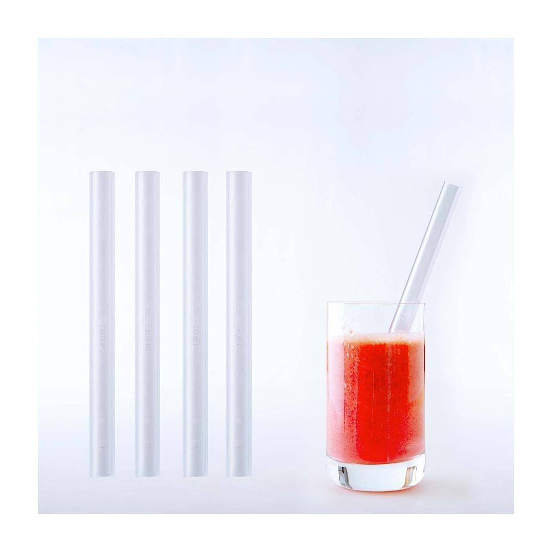 SLIDERSTRAW REUSABLE STRAWS SET OF 4 - EUROPEAN HOUSE HOLD