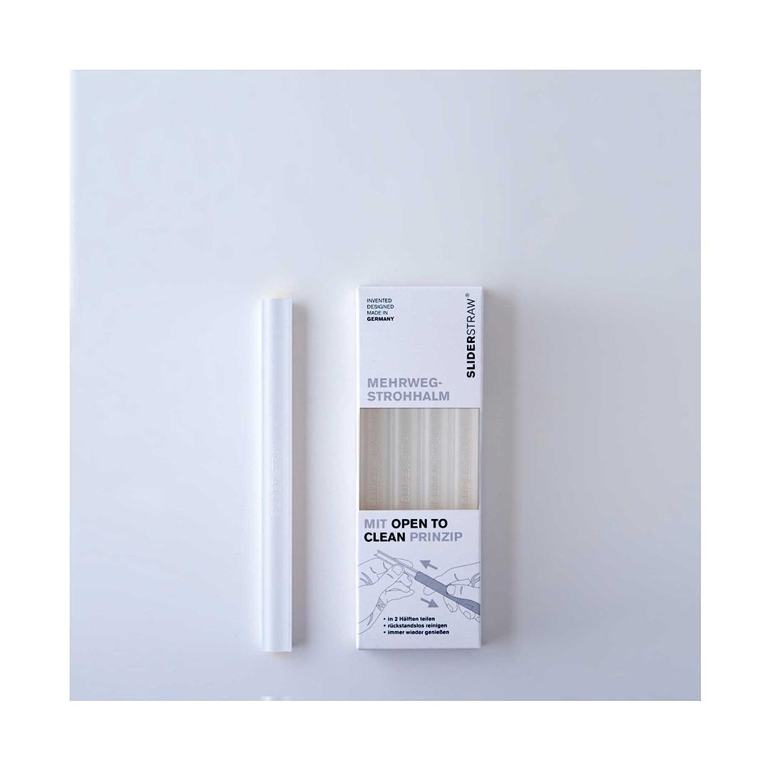 SLIDERSTRAW REUSABLE STRAWS SET OF 4 - EUROPEAN HOUSE HOLD