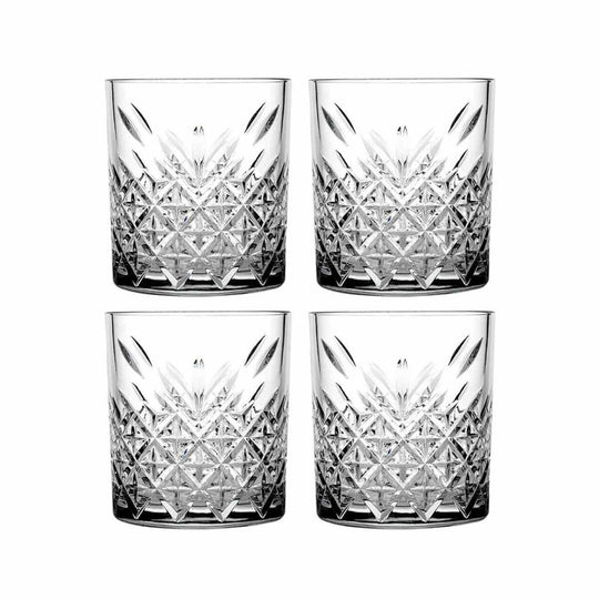 Timeless Whiskey Tumblers, Set of 4 345ML - EUROPEAN HOUSE HOLD