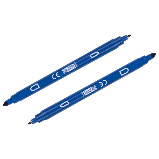 UNITED OFFICE® Double Tip Markers 24 Pieces - EUROPEAN HOUSE HOLD