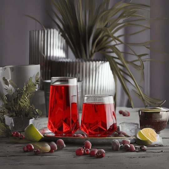 Valeria Set of 3 Soft Drink Glasses 400ML - EUROPEAN HOUSE HOLD