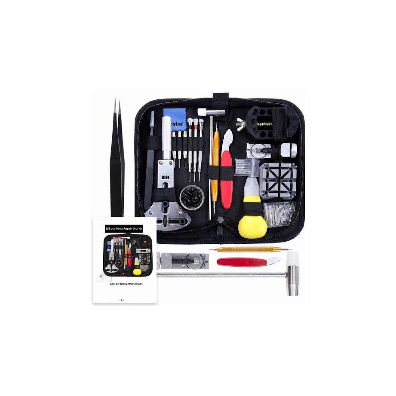 VASTAR 151 PCS WATCH REPAIR KIT, WATCH REPAIR TOOLS PROFESSIONAL SPRING BAR TOO