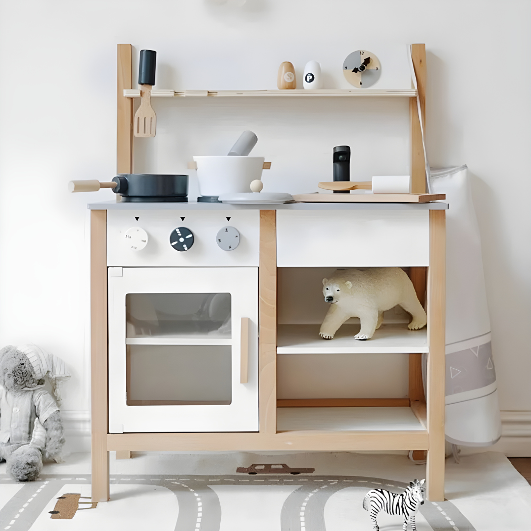 Wooden kitchen Toy Set For 3-6-Year-Old Boys And Girls - EUROPEAN HOUSE HOLD