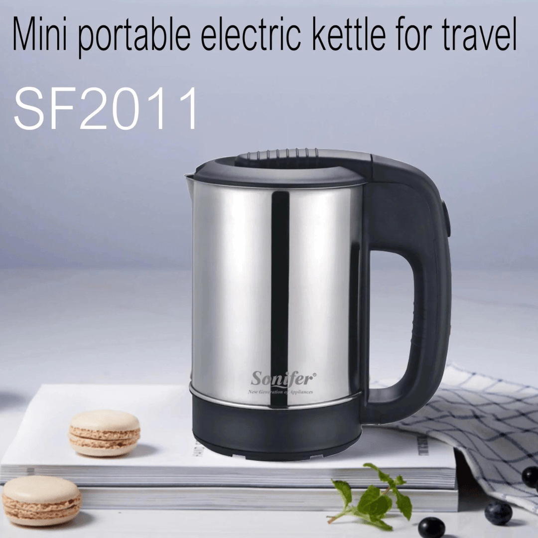 0.5L Mini Electric Kettle Stainless Steel 600W - EUROPEAN HOUSE HOLD