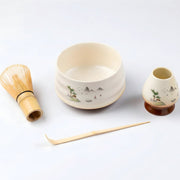 premium matcha tea set 4 pieces 500ml bowl whisk scoop holder lebanon matcha kit