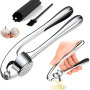 stainless steel garlic press heavy duty crusher kitchen tool lebanon beirut garlic mincer ergonomic handle