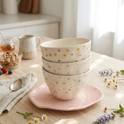 Velora Large Ceramic Mug – 550ml | Floral & Star Designs (3 Variants)