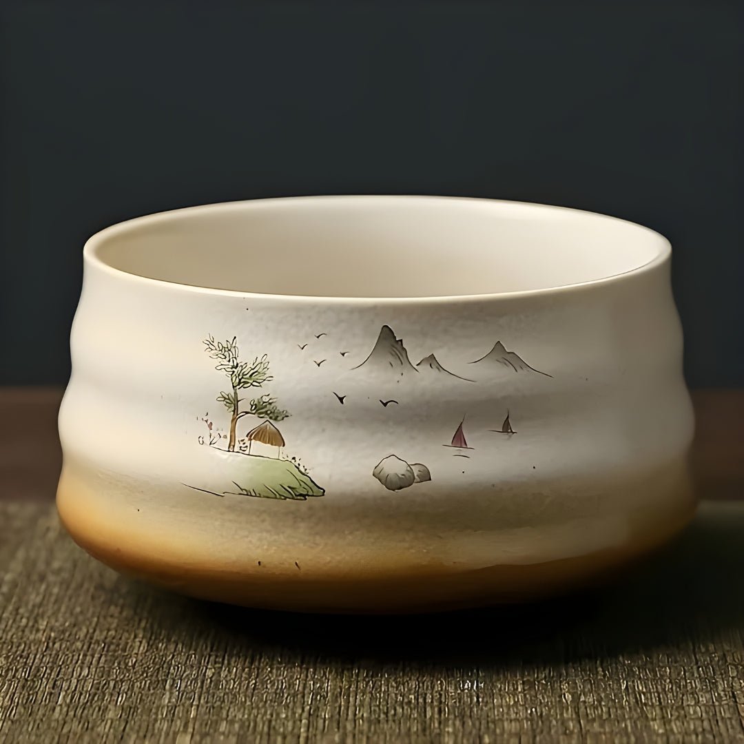 premium matcha tea set 4 pieces 500ml bowl whisk scoop holder lebanon matcha kit