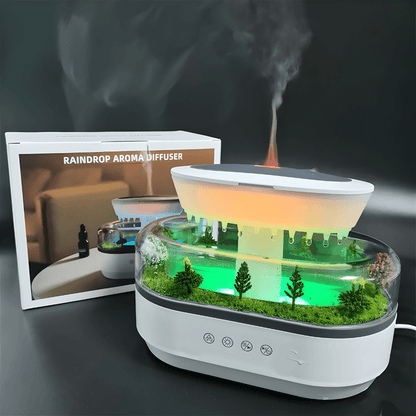Rain cloud humidifier with LED light and aroma diffuser for Beirut homes
