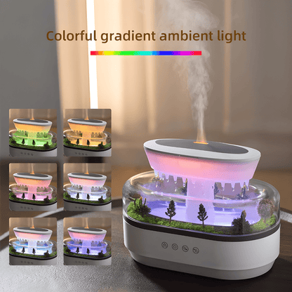 Rain cloud humidifier with LED light and aroma diffuser for Beirut homes