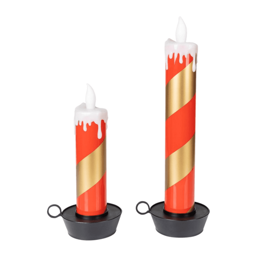 2 LED Candles XXL Timer Deco Christmas - EUROPEAN HOUSE HOLD