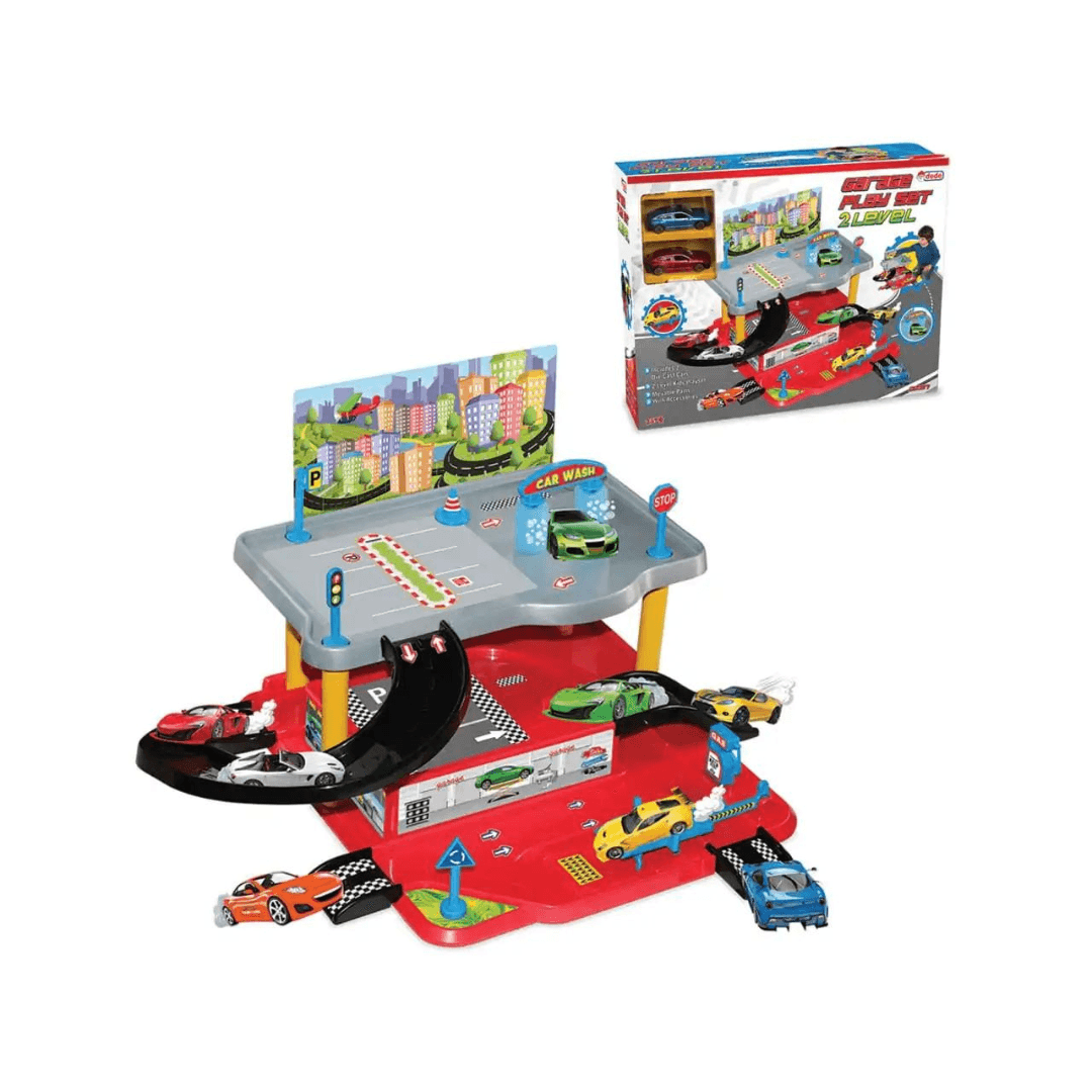 2 Level Parking Play Set - EUROPEAN HOUSE HOLD