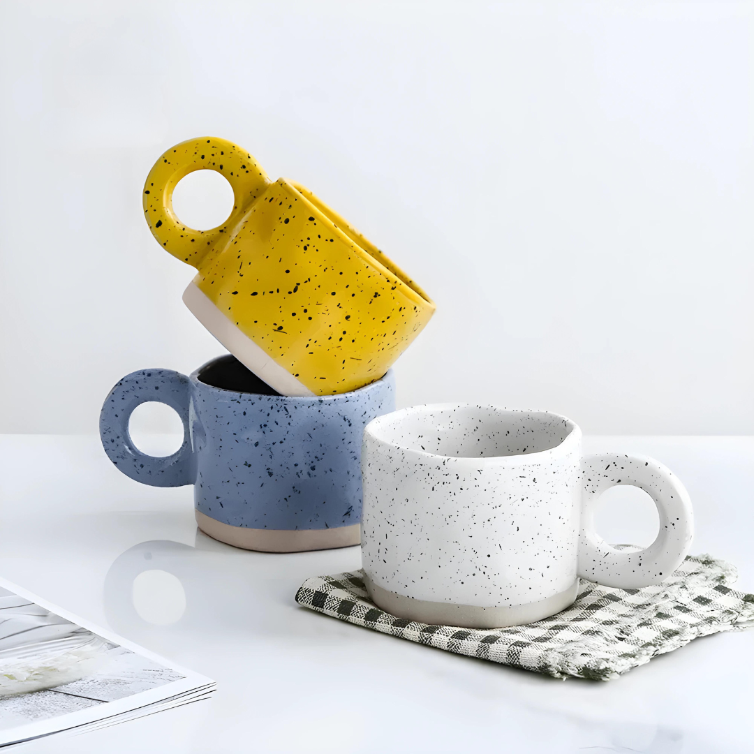 Creative Dotted Retro Coffee Mug 300ML