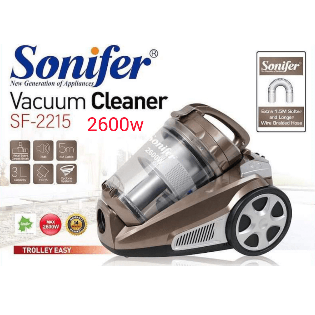 2600W 3L HEPA Filter Vacuum Cleaner of Capacity SF-2215 - EUROPEAN HOUSE HOLD