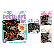 Assorted Dotty Art 3D Creation Set with 6 themes and colorful dot stickers – ideal creative activity for kids
