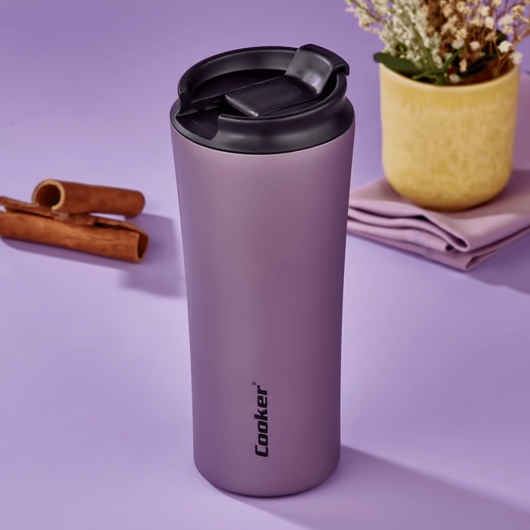 400 ML PAINTED STEEL Tumbler Thermos - EUROPEAN HOUSE HOLD