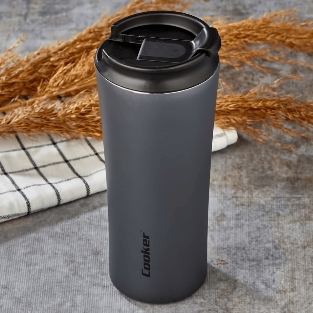 400 ML PAINTED STEEL Tumbler Thermos - EUROPEAN HOUSE HOLD