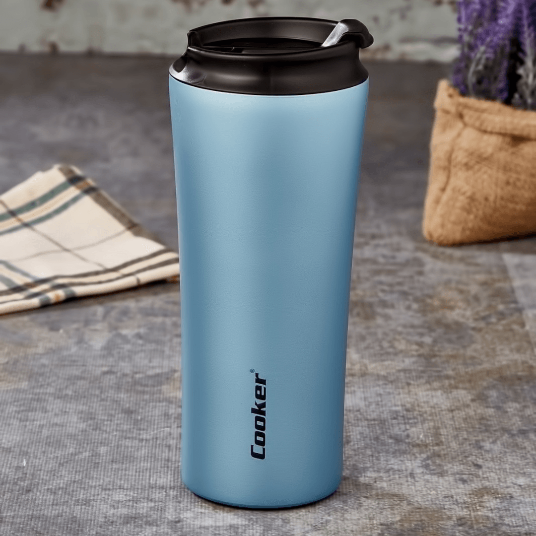 400 ML PAINTED STEEL Tumbler Thermos - EUROPEAN HOUSE HOLD