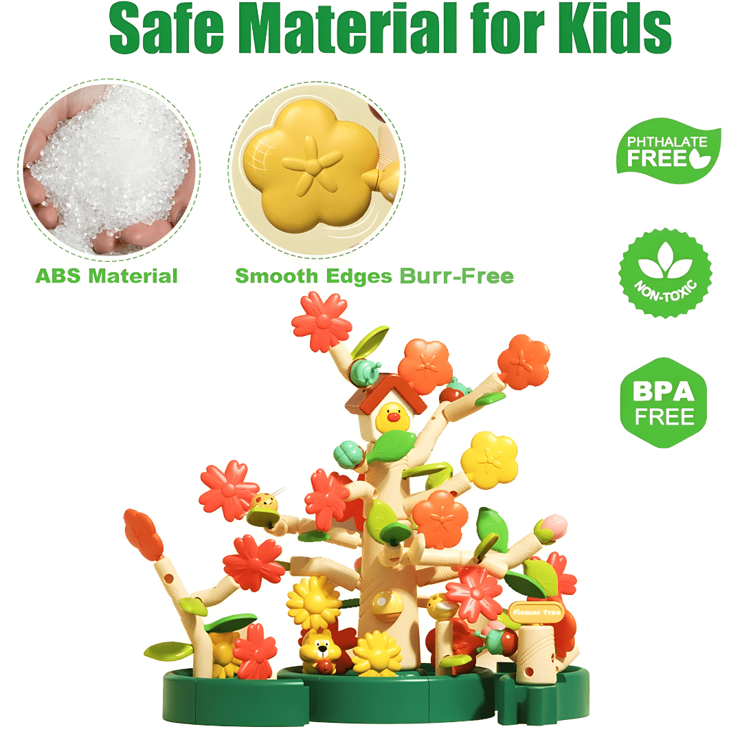 Bloom & Build Garden Tree Set – 108 Pcs Educational Toy (Ages 3–9)
