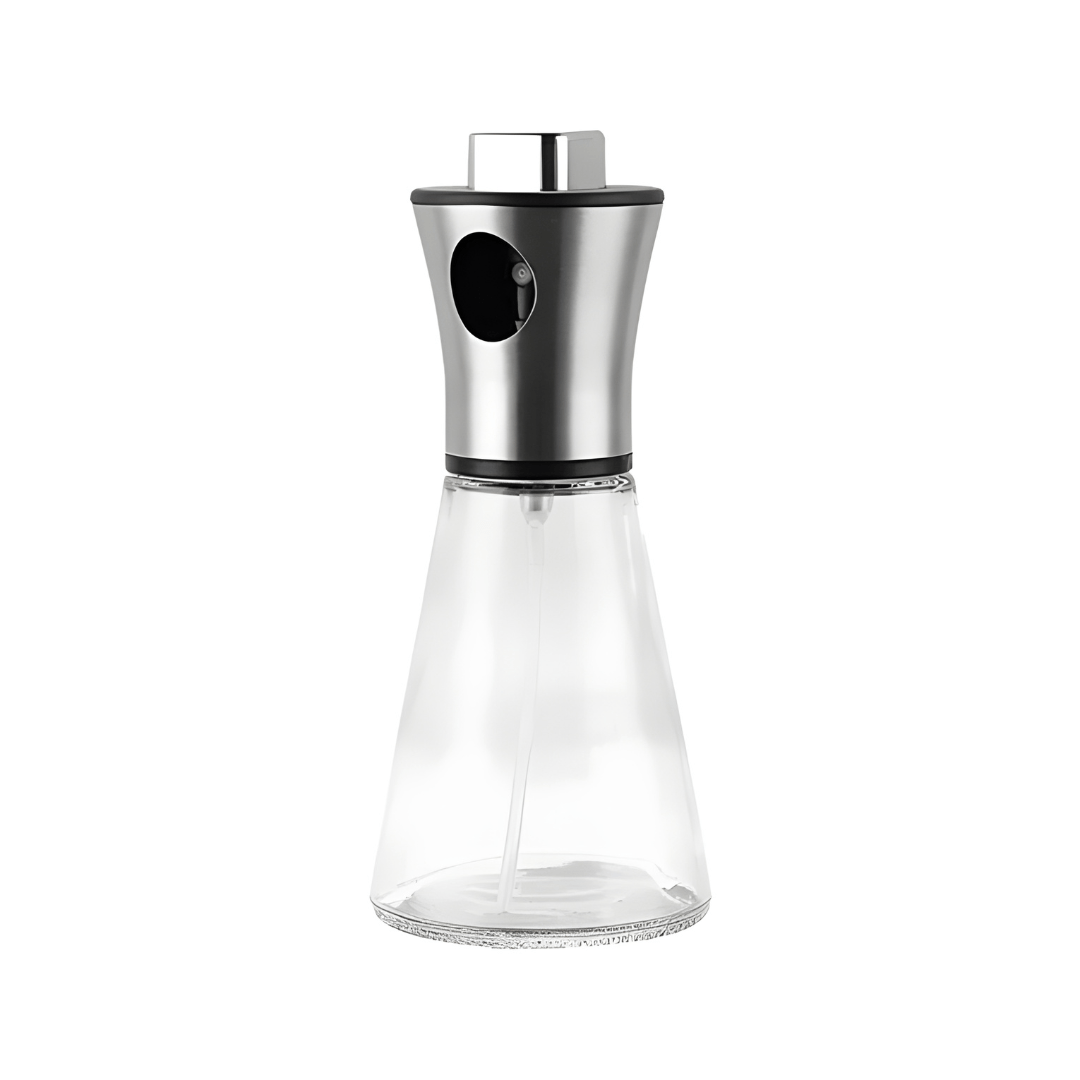 200ml Borosilicate Glass Oil Bottle with Stainless Steel Dispenser Lid