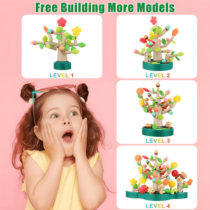 Bloom & Build Garden Tree Set – 108 Pcs Educational Toy (Ages 3–9)