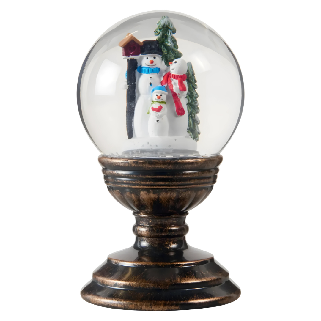 Snow Globe With LED Lamp 17 cm Christmas Decoration