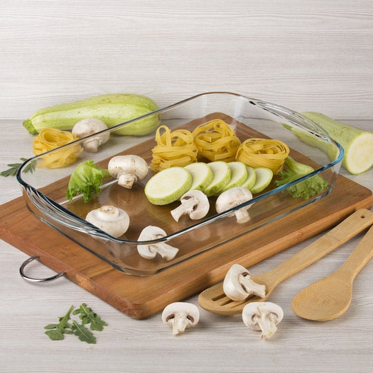 Heatproof Rectangular Oven Glass Tray 3.85L