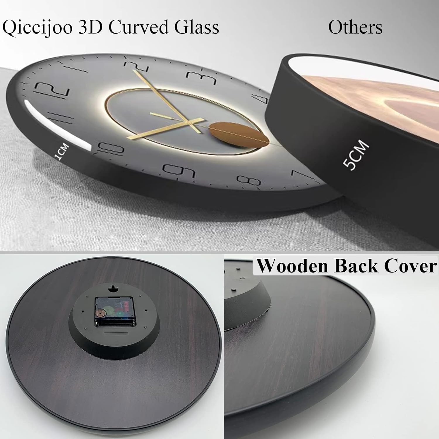 Modern Ultra-Thin Silent Wall Clock Design