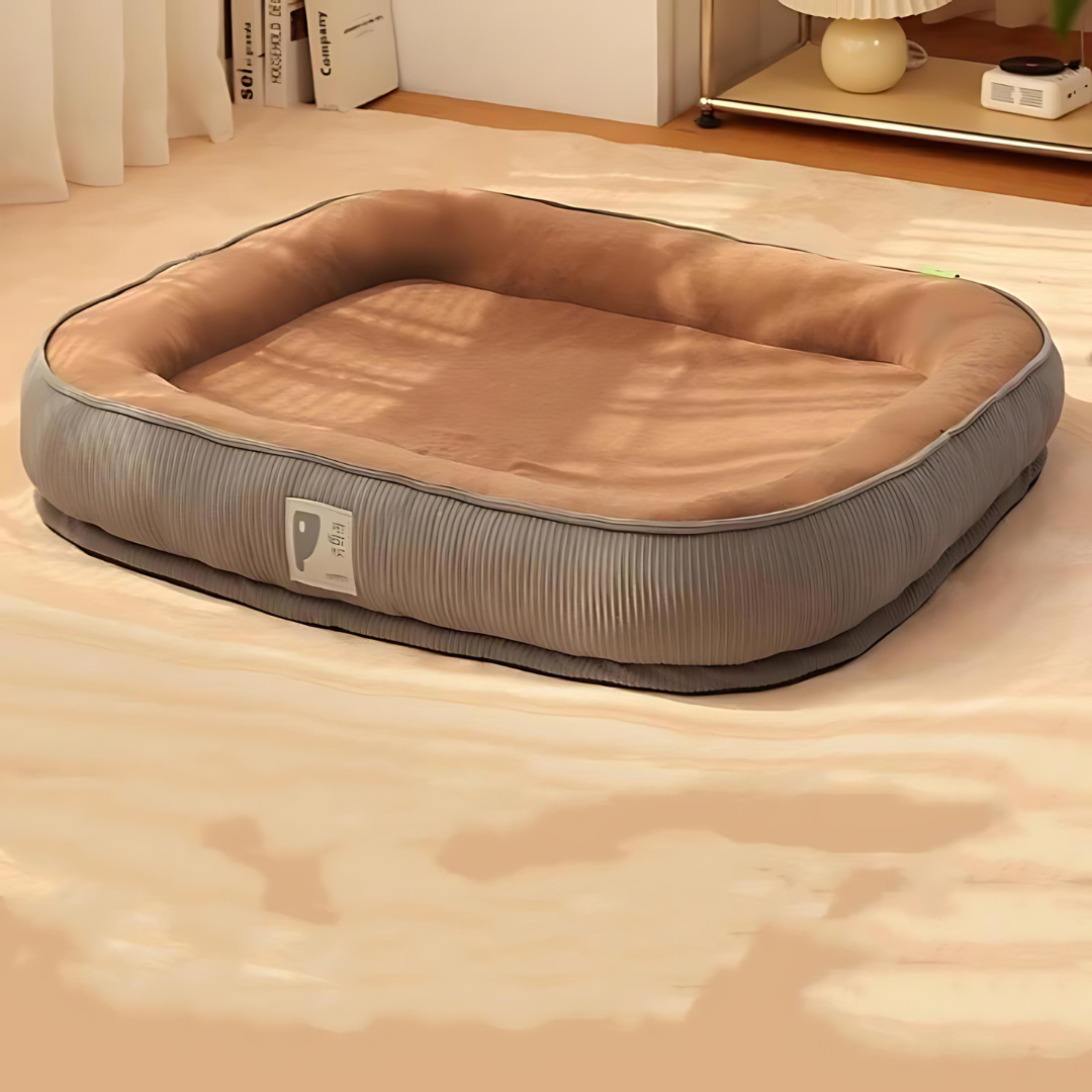 Soft Calming Cat Bed , Washable Cover , Anti-Slip Bottom