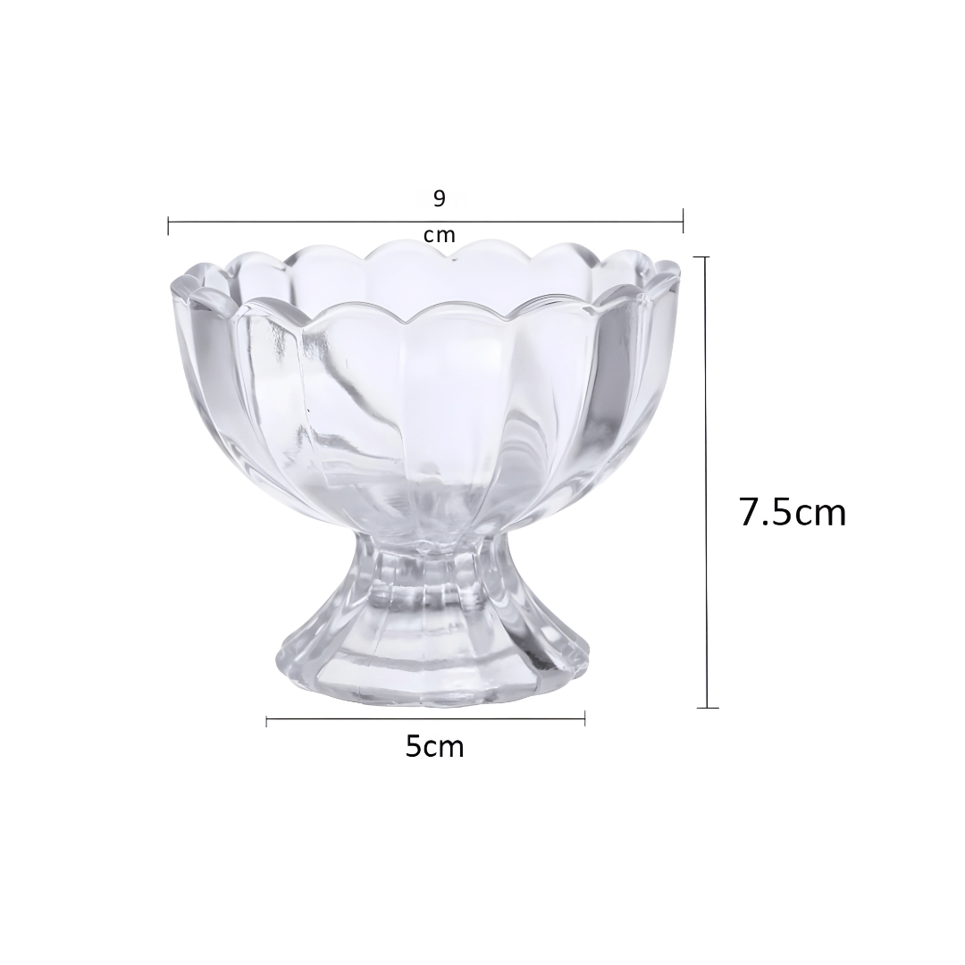 160ml Glass Dessert Bowl for Meghle, Ice Cream & Fruit