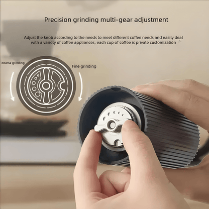 Premium Manual Coffee Grinder – CNC Burr, Adjustable Grind, 5-Star Quality