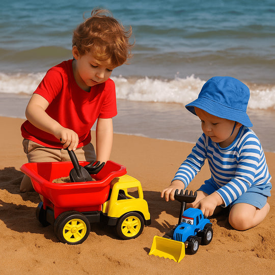 King Toys Emoji Truck Set – 4-Piece Plastic Toy for Kids, 43x23x22 cm