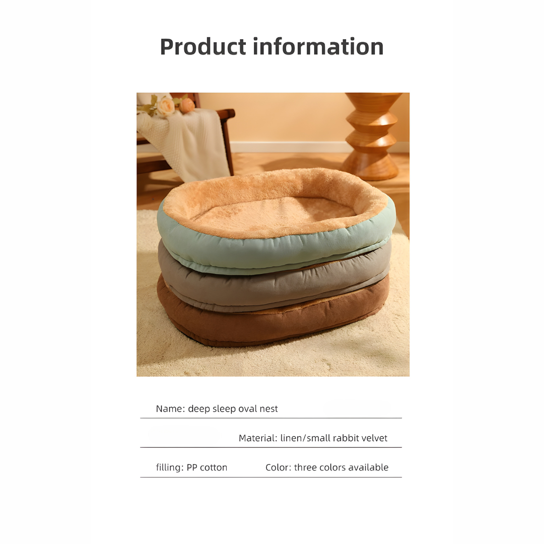 Four Seasons Soft Oval Pet Bed