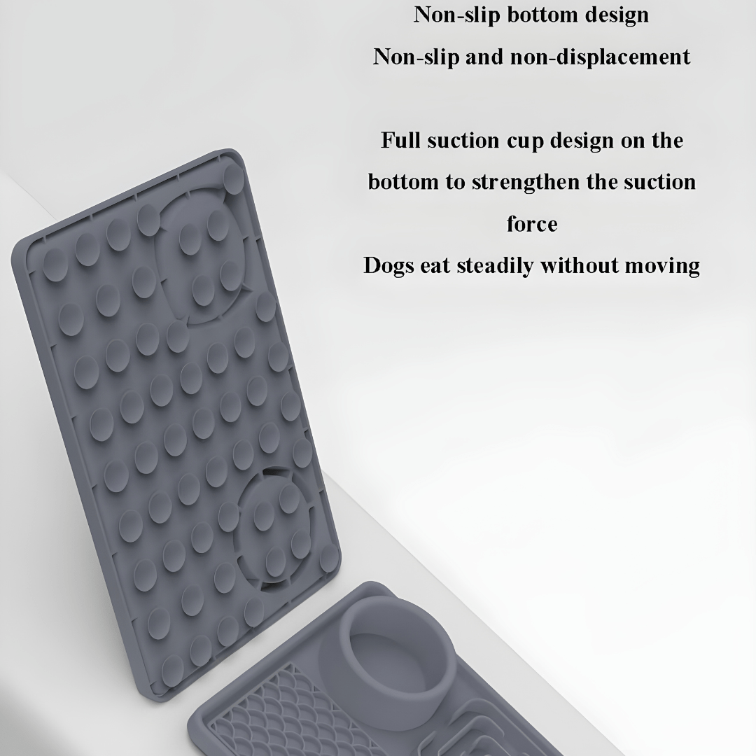 BPA-free silicone lick mat with water bowl for cats and dogs – Beirut Lebanon