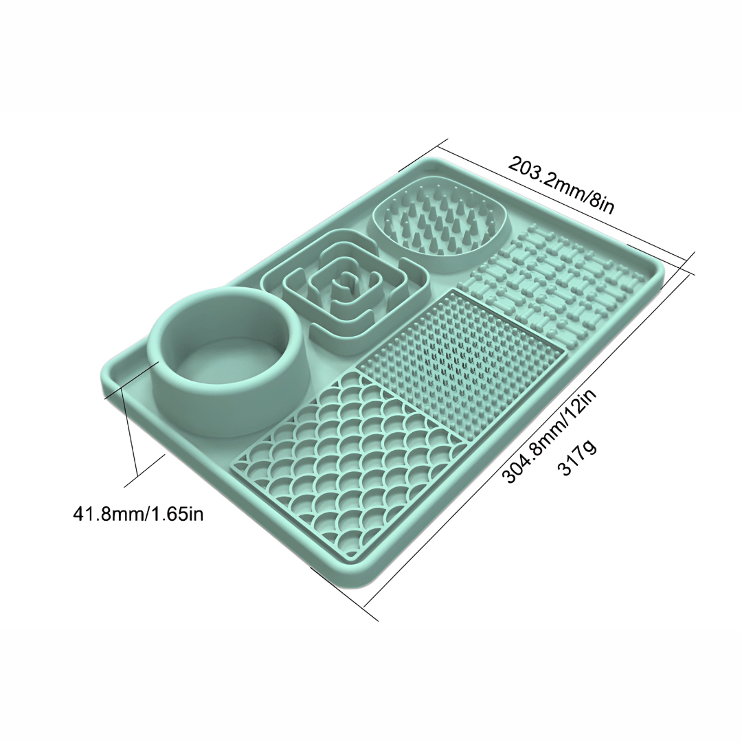BPA-free silicone lick mat with water bowl for cats and dogs – Beirut Lebanon