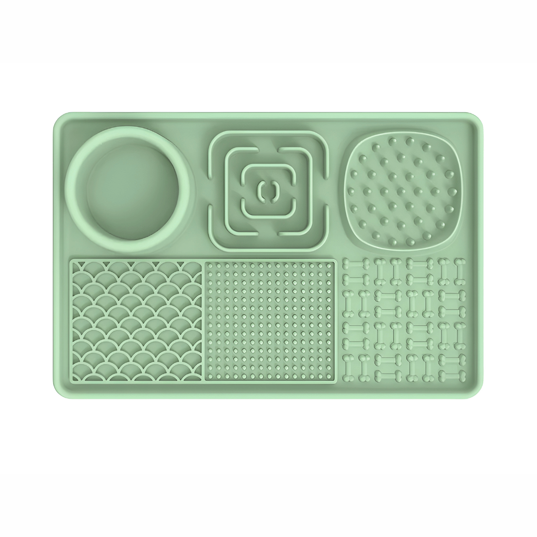BPA-free silicone lick mat with water bowl for cats and dogs – Beirut Lebanon