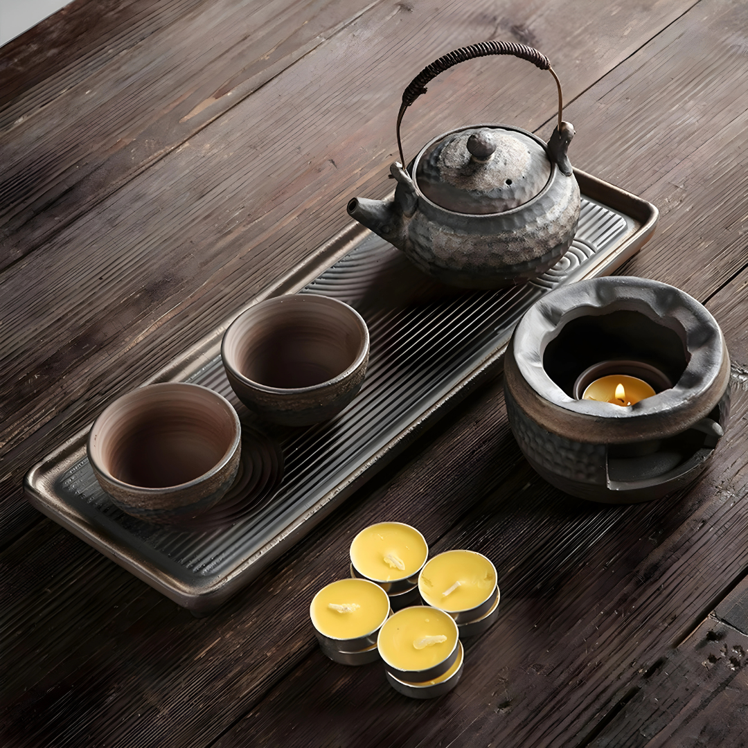 Premium Japanese Retro Stoneware Tea Set