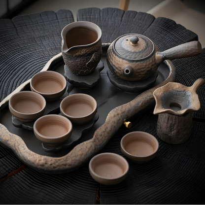 Japanese Style Lotus Pond Full Tea Set