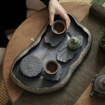 Japanese Style Lotus Pond Full Tea Set