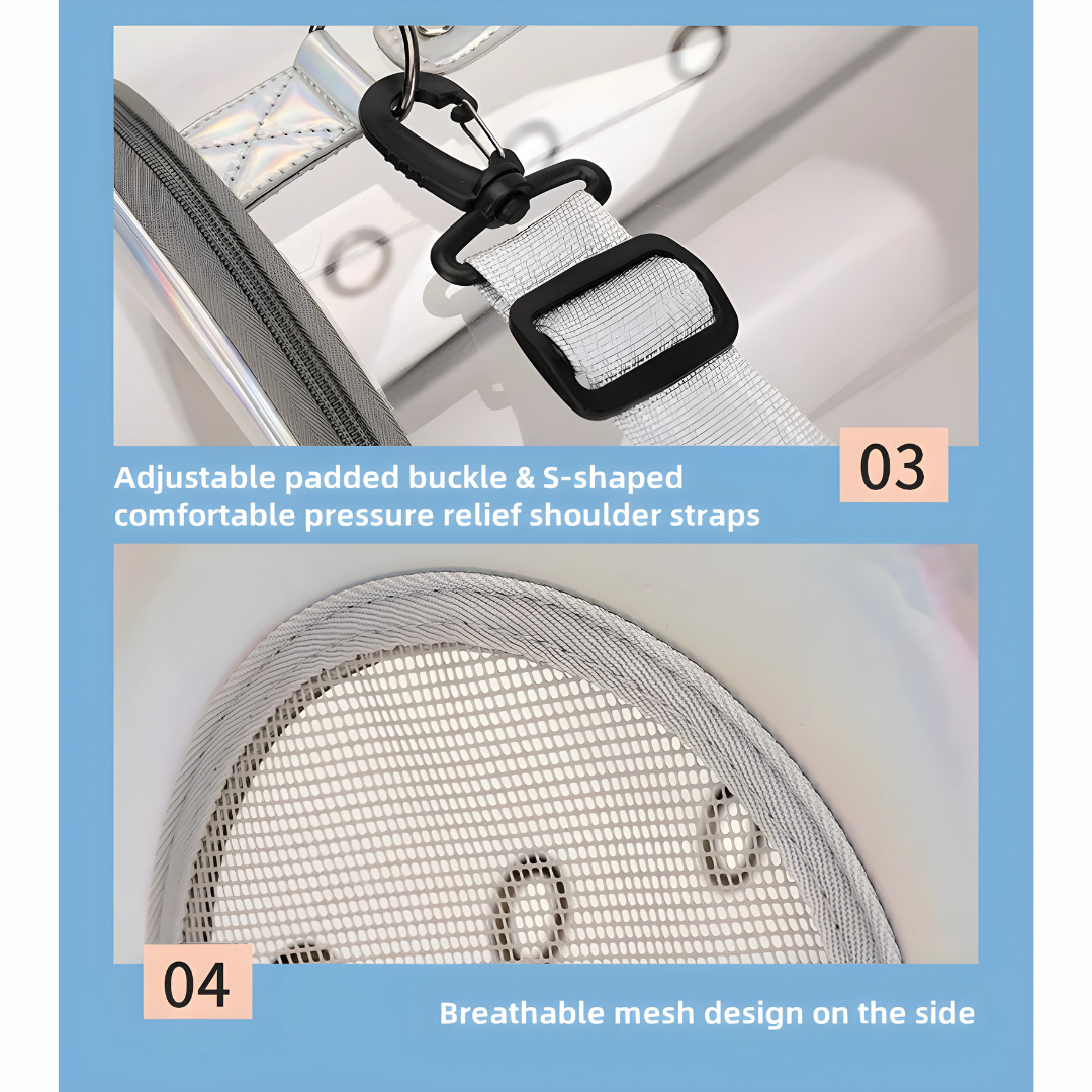 حقيبة شفافة متعددة الوظائف للحيوانات الأليفة