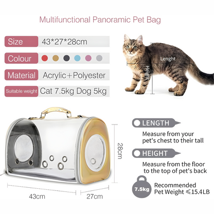 Transparent Multifunctional Pet Bag