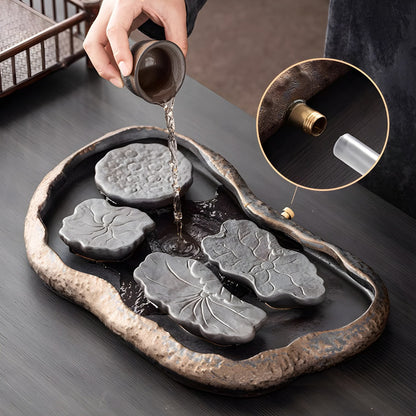 Japanese Style Lotus Pond Full Tea Set