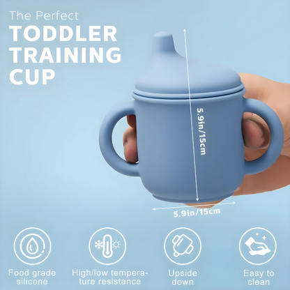 Leakproof BPA-Free Silicone Sippy Cup, 150ml