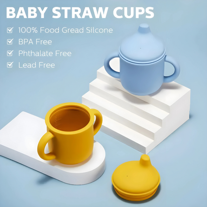 Leakproof BPA-Free Silicone Sippy Cup, 150ml