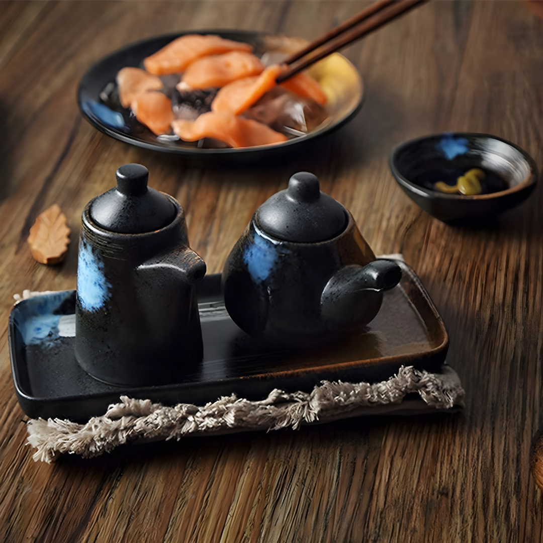 Japanese Retro Ceramic Seasoning Set