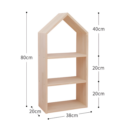 Eco-Friendly Wooden Kids Bookcase and toys  Organizer