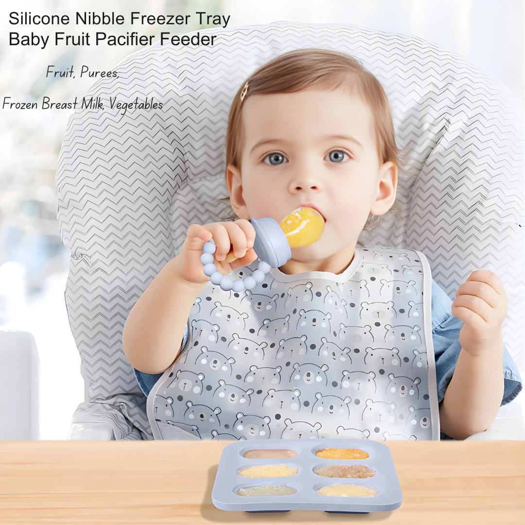 Eco-Friendly Silicone Ice Cube and Pacifier Set