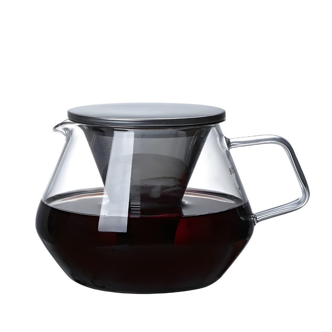 Premium Borosilicate Glass Coffee & Tea Pot 500 or 800ML