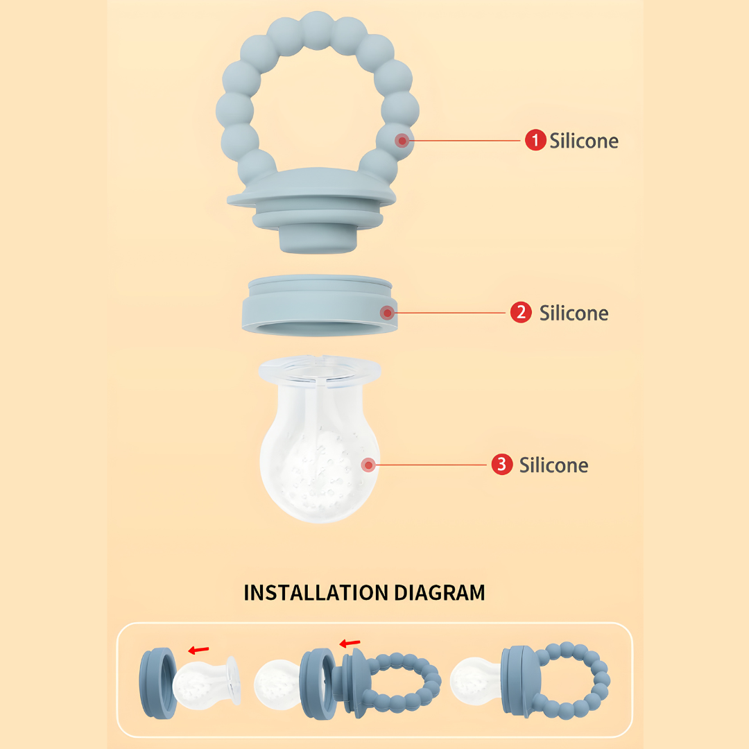 Silicone BPA-Free Fresh Food Feeder & Teether
